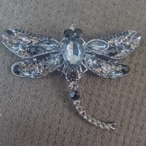 Sparkling Dragonfly Brooch